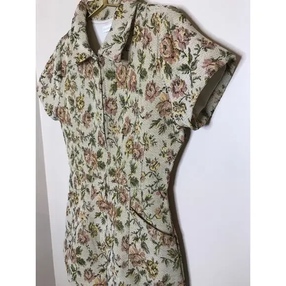 Altar'd State Floral Tapestry Romper Small - Picture 5 of 10